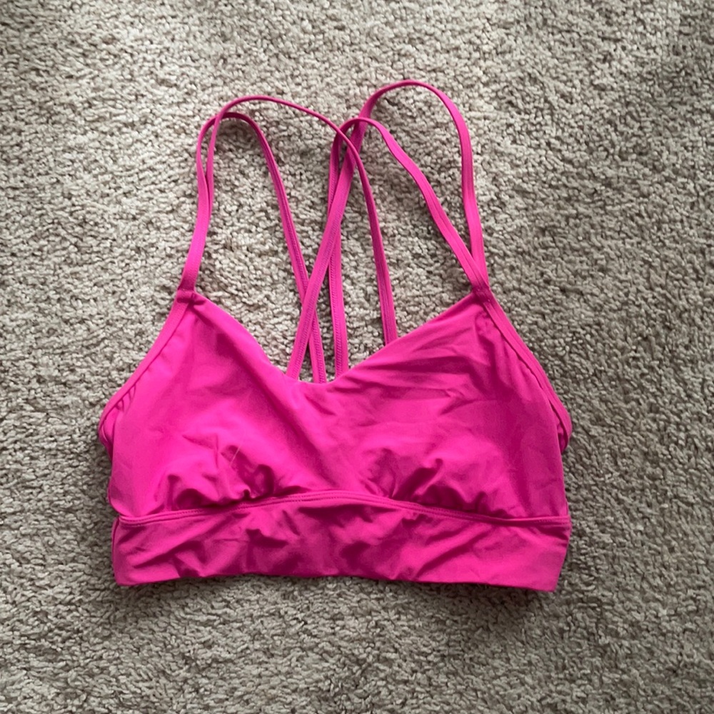 Hot pink workout top